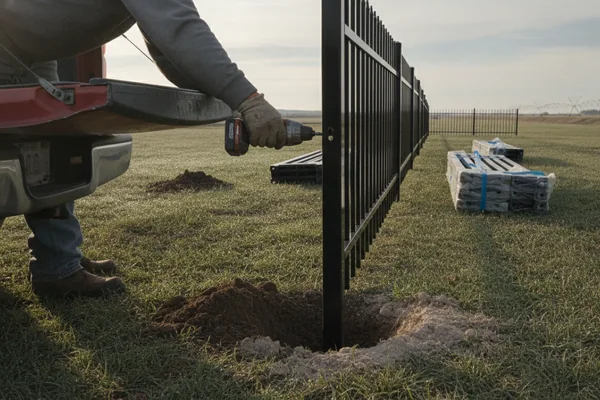 Ornamental Iron Fence Installation in Rupert, Idaho